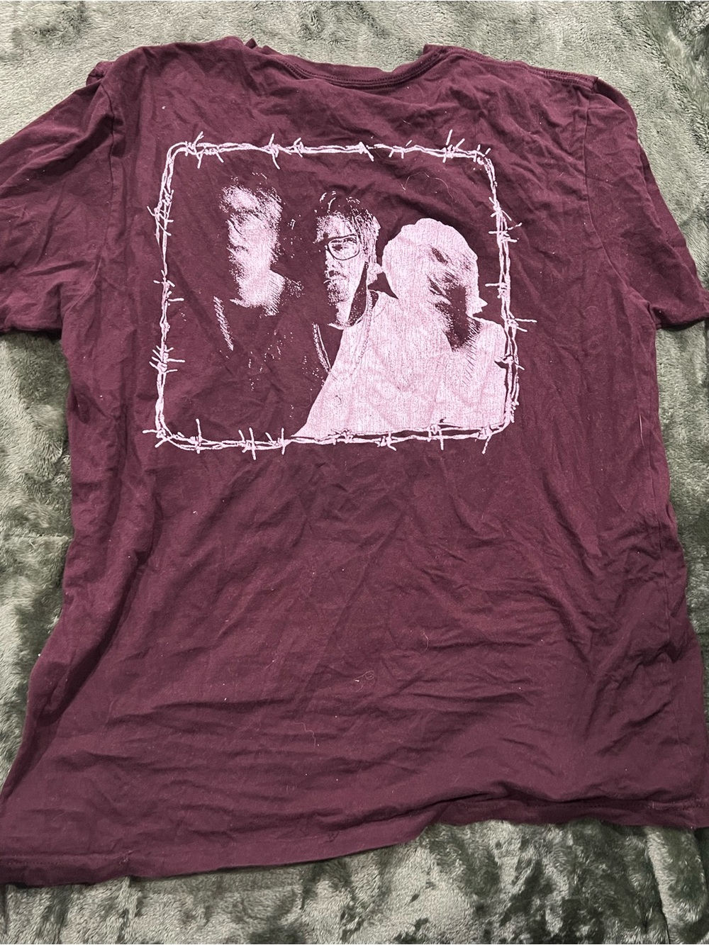 Hardy Men's Graphic T-Shirt in Deep Burgundy